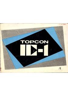 Topcon IC 1 Auto manual. Camera Instructions.